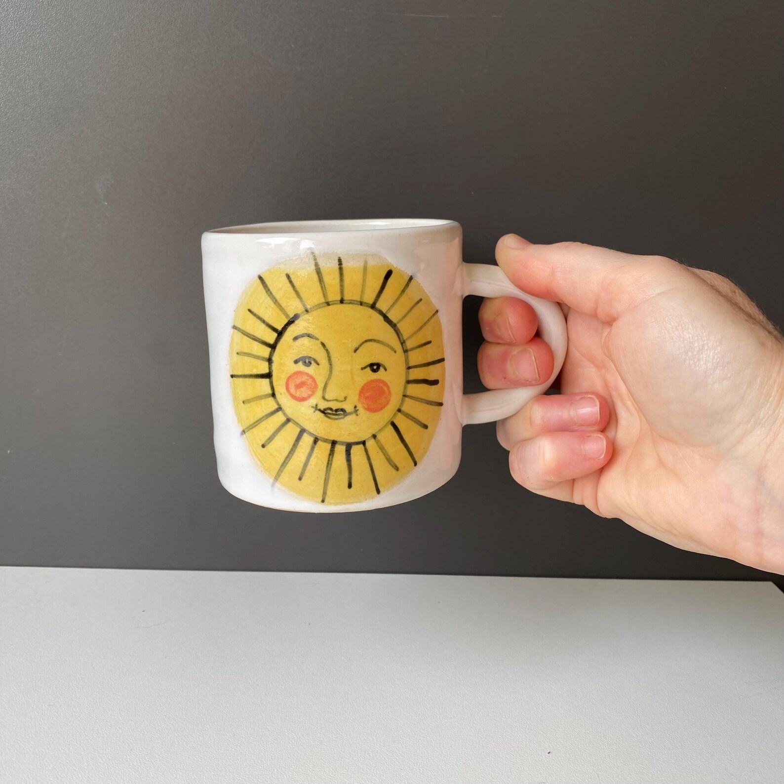 Sunshine in a Mug Illuminate Your Mornings with Handmade Ceramic Cheer