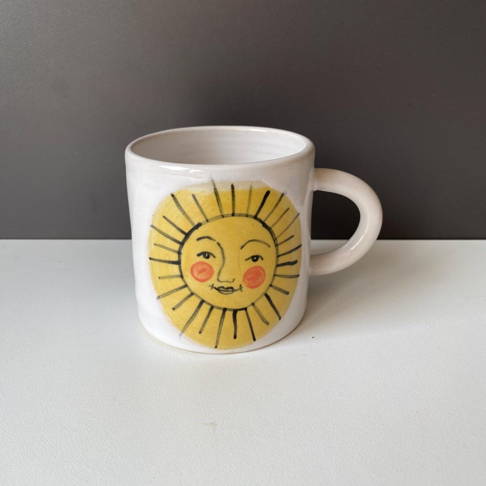 Sunshine in a Mug Illuminate Your Mornings with Handmade Ceramic Cheer