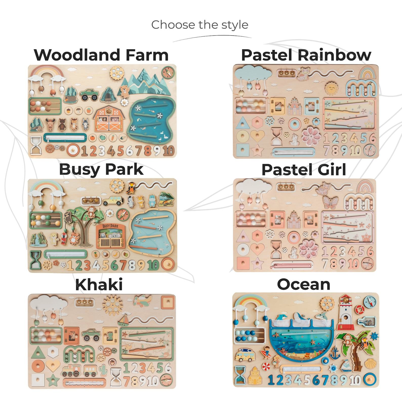 Super-Sized Sensory Adventure Personalized Montessori Ocean Busy Board for Curious Toddlers