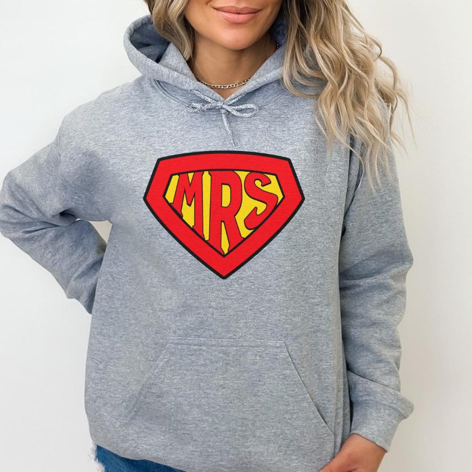Superhero Mr. and Mrs. Hoodies Matching Couple’s Hoodies for Festive Hero Items