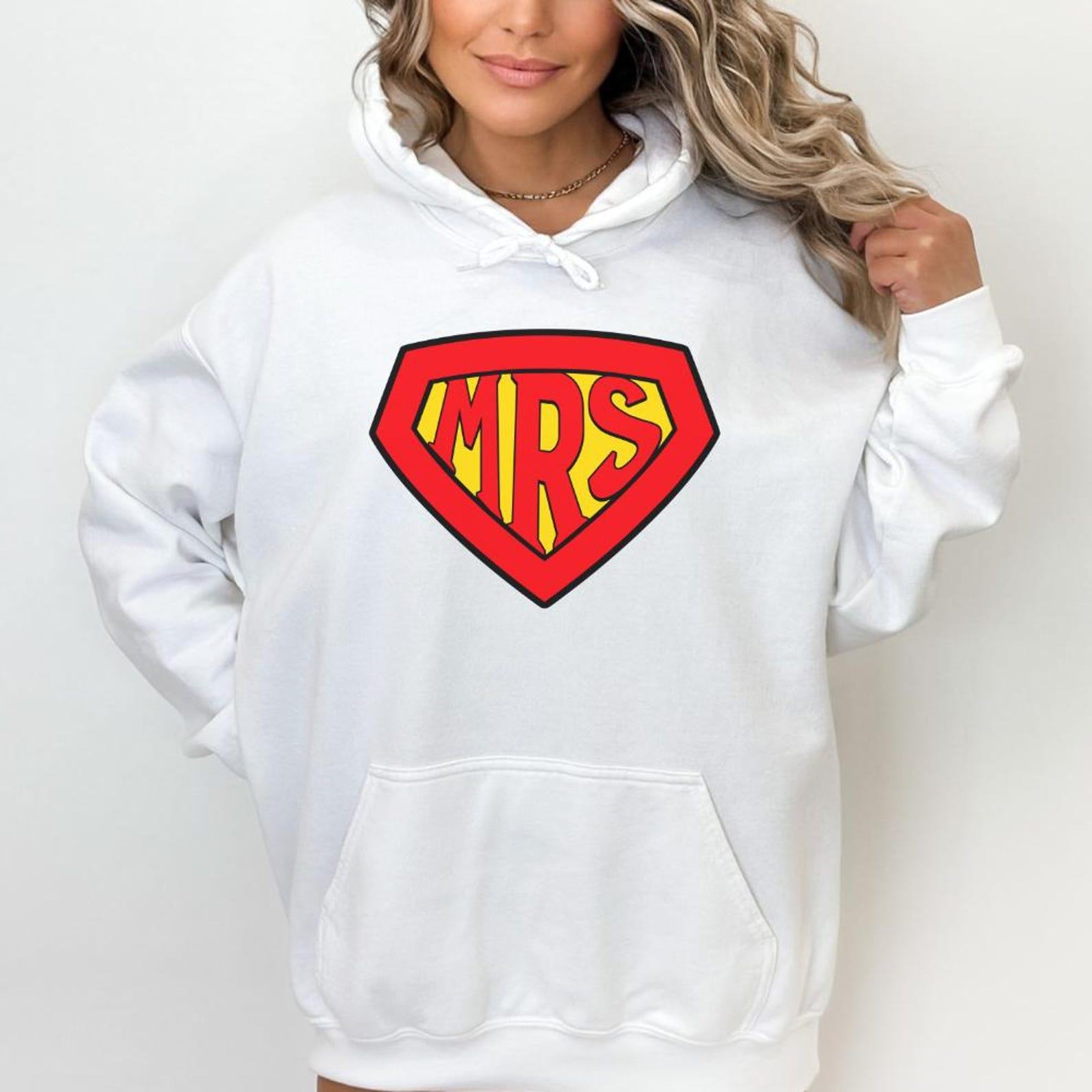 Superhero Mr. and Mrs. Hoodies Matching Couple’s Hoodies for Festive Hero Items