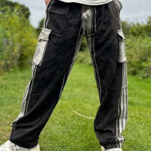 Sustainable Festival Cargo Pants Eco-Friendly Hippie Trousers for Men and Women