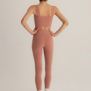 Sustainable Style Pink ECONYL Crop Top for Yoga, Workouts, and Everyday Wear