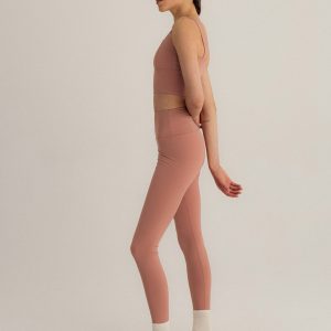 Sustainable Style Pink ECONYL Crop Top for Yoga, Workouts, and Everyday Wear