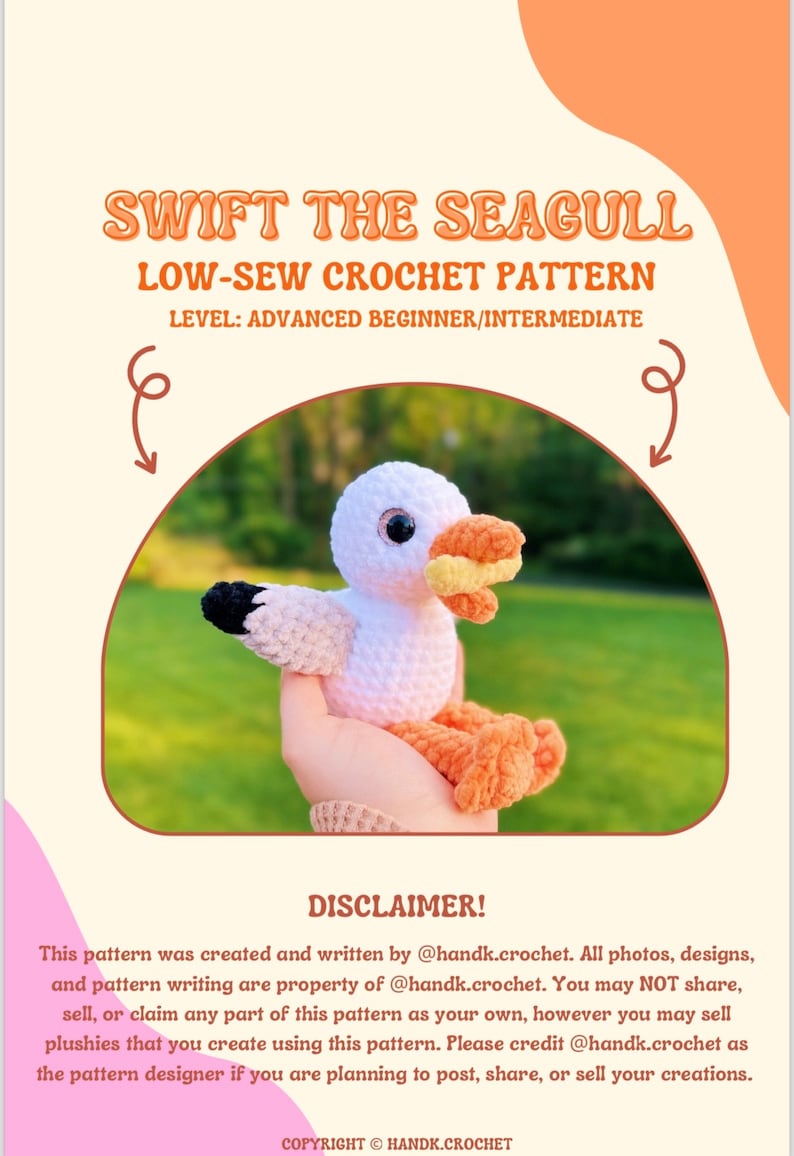 Swift the Seagull Crochet Your Own Coastal Companion