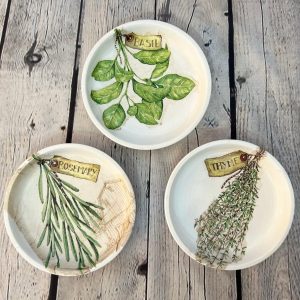 Terracotta Herb Haven Handcrafted Decoupage Pots for Your Culinary Oasis