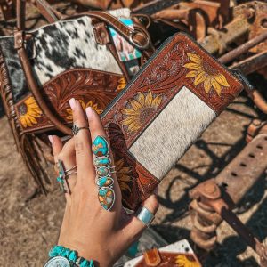 The Avery Sunflower Purse Concealed Carry Haute Southern Hyde by Beth Marie Exclusive Cowhide