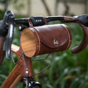 The Barrel Bag Premium Leather Bicycle Handlebar Bag for Adventure and Style