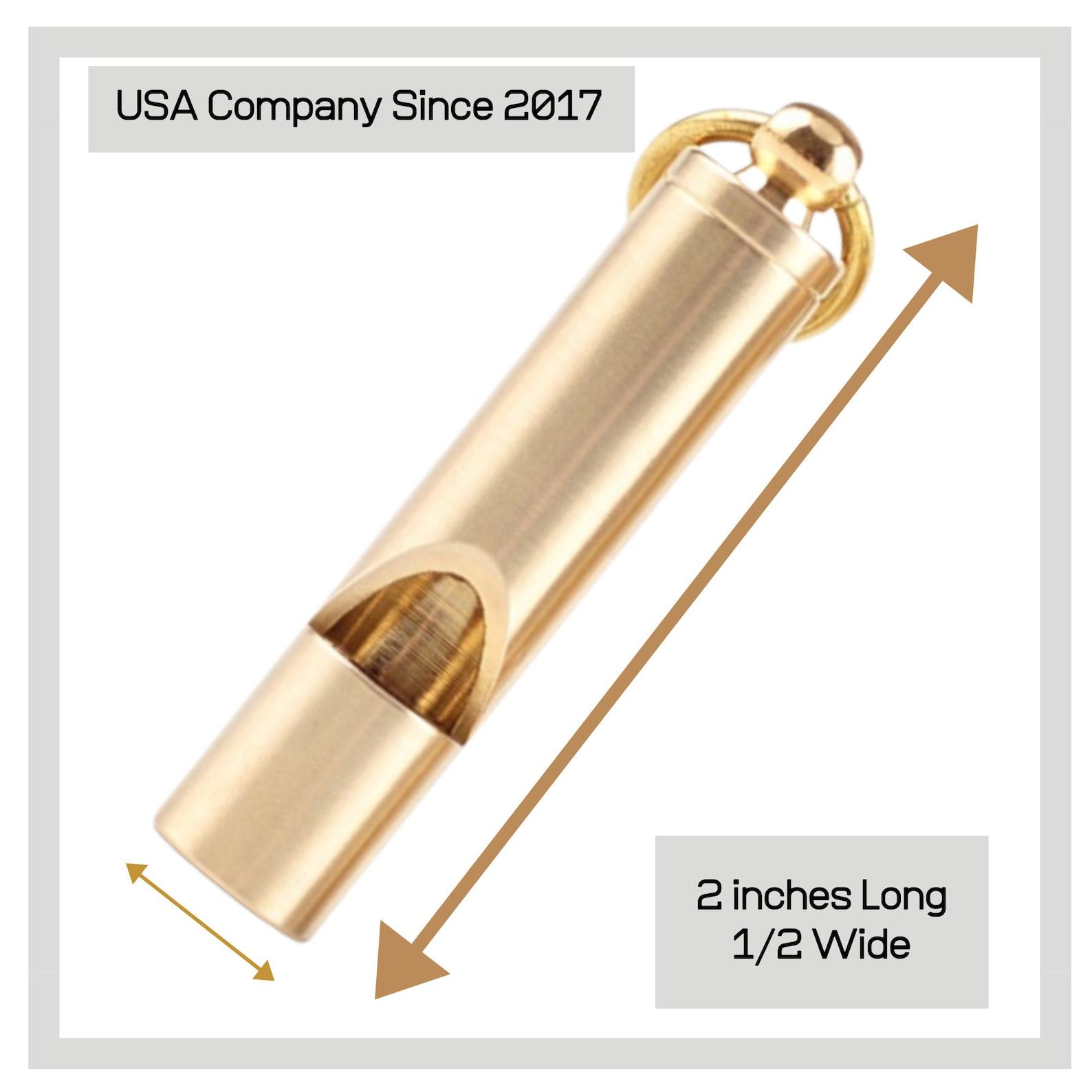 The Ultimate Survival Whistle Earsplitting Brass, Unwavering Reliability, Lifetime Guarantee
