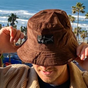 The Weekend Getaway Dark Brown Corduroy Bucket Hat
