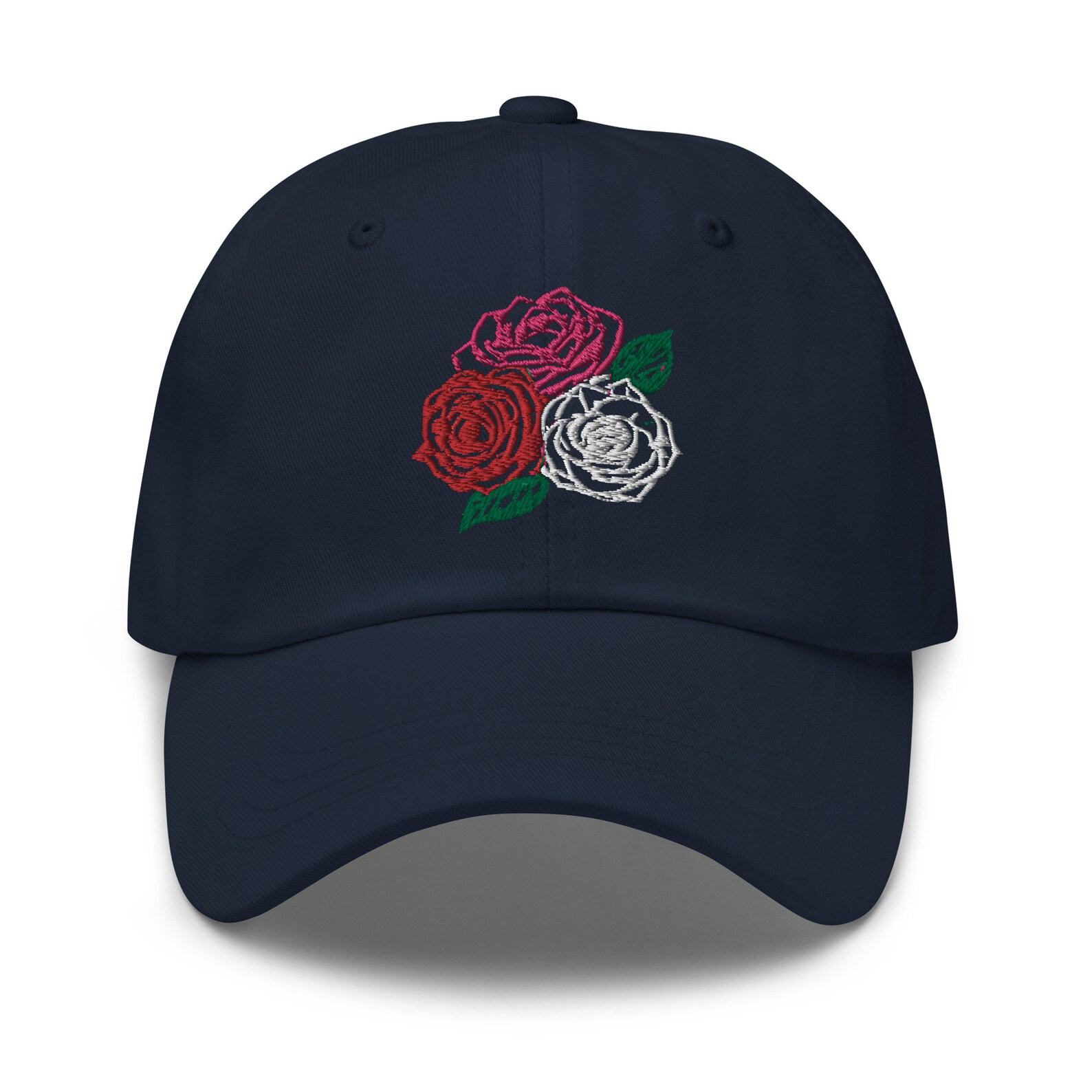 Three Roses Embroidered Dad Hat Bloom in Style with Our Adjustable Floral Cap