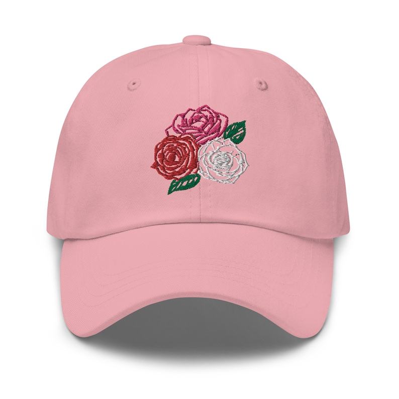 Three Roses Embroidered Dad Hat Bloom in Style with Our Adjustable Floral Cap