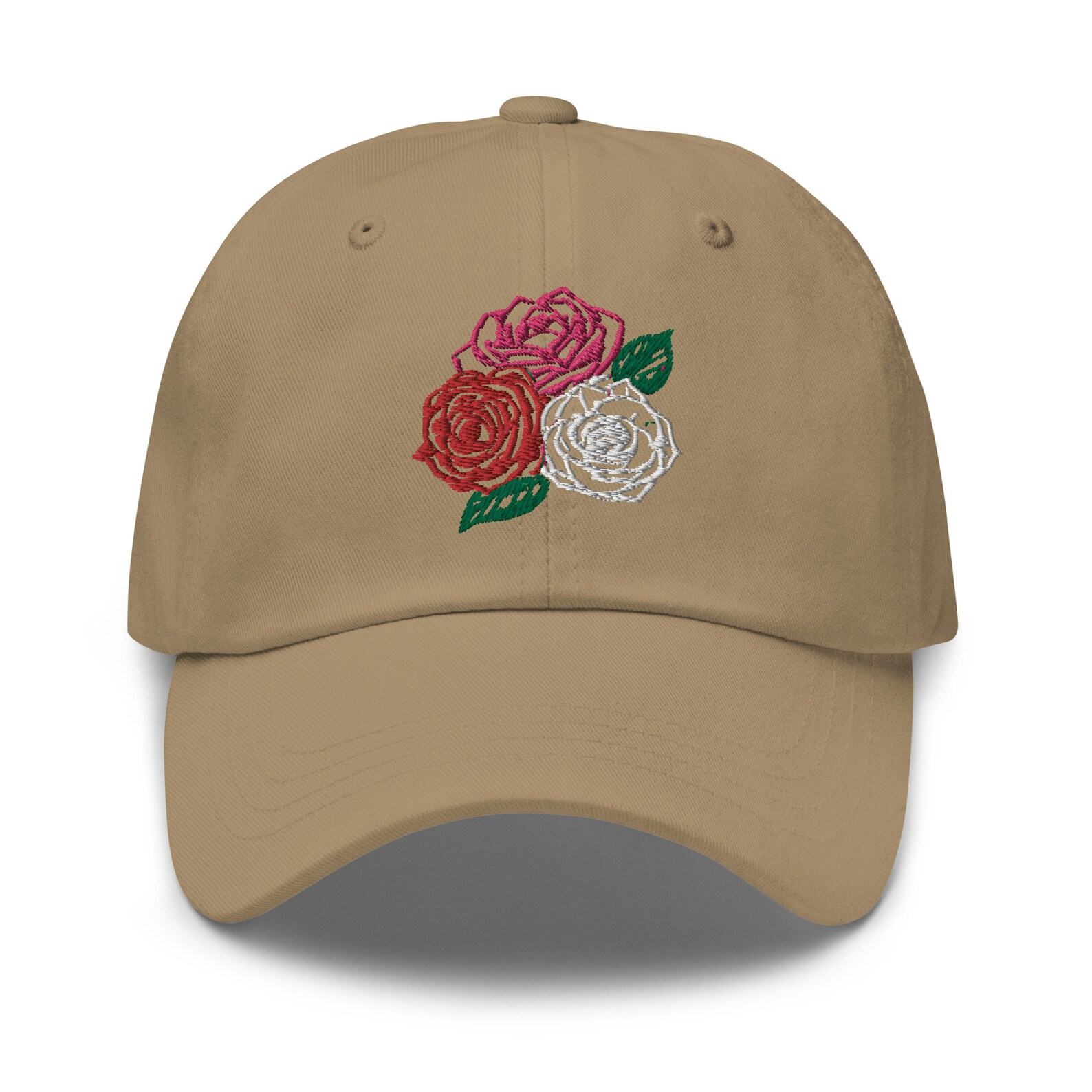 Three Roses Embroidered Dad Hat Bloom in Style with Our Adjustable Floral Cap