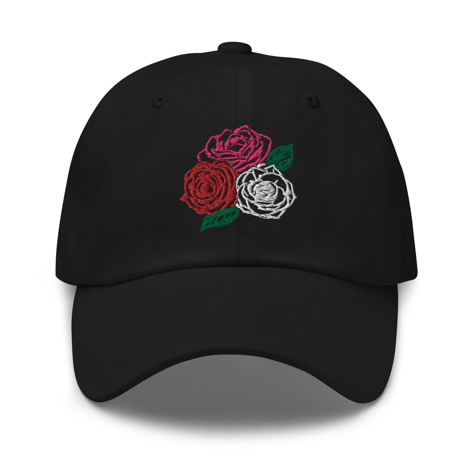 Three Roses Embroidered Dad Hat Bloom in Style with Our Adjustable Floral Cap