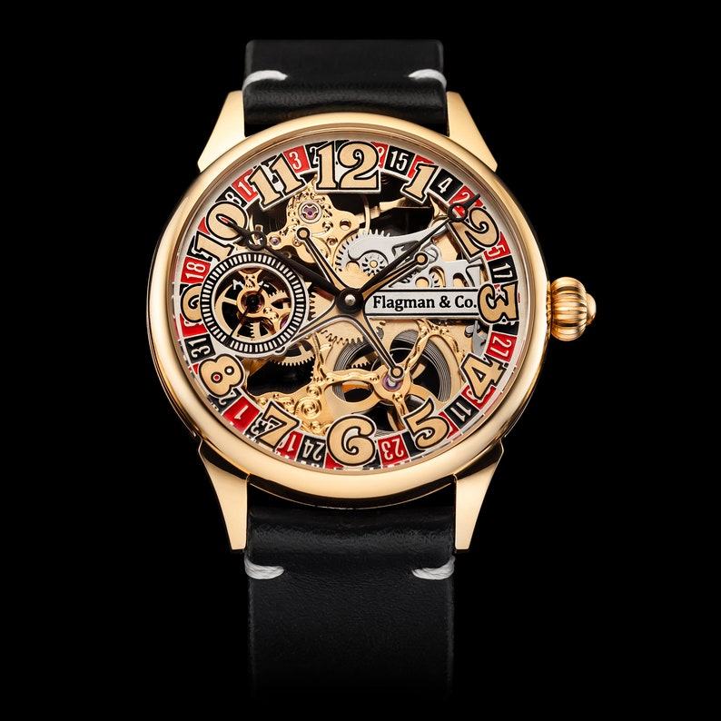 Time to Gamble Elevate Your Style and Luck with the Ultimate Roulette, Poker, and Casino Watch for Men
