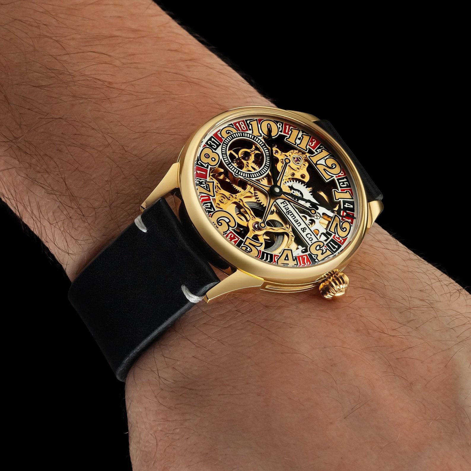 Time to Gamble Elevate Your Style and Luck with the Ultimate Roulette, Poker, and Casino Watch for Men