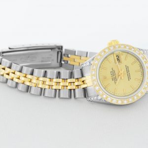 Timeless Allure Rolex Lady Datejust – A Symphony of Two-Tones and Diamond Radiance