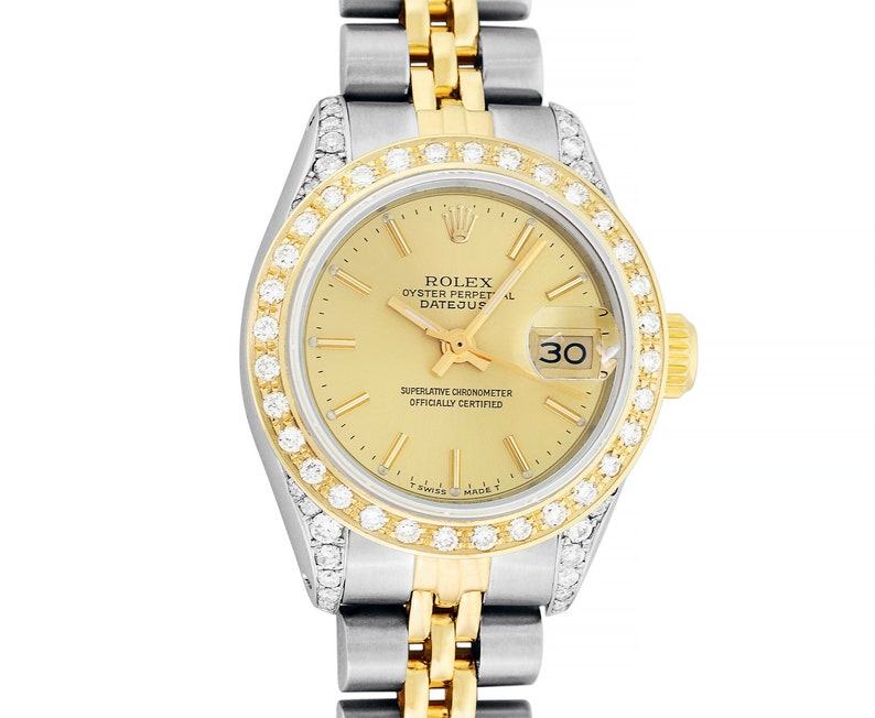 Timeless Allure Rolex Lady Datejust – A Symphony of Two-Tones and Diamond Radiance
