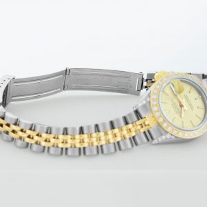 Timeless Allure Rolex Lady Datejust – A Symphony of Two-Tones and Diamond Radiance
