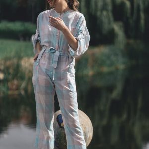 Timeless Elegance Embark on a Retro Journey with Our Vintage Jumpsuit