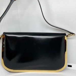 Timeless Elegance Gucci Vintage Black Patent Leather Purse
