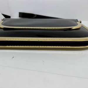 Timeless Elegance Gucci Vintage Black Patent Leather Purse