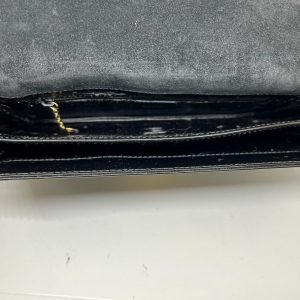 Timeless Elegance Gucci Vintage Black Patent Leather Purse