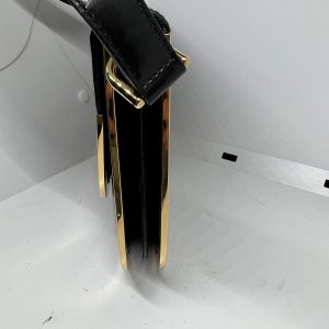 Timeless Elegance Gucci Vintage Black Patent Leather Purse