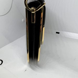 Timeless Elegance Gucci Vintage Black Patent Leather Purse