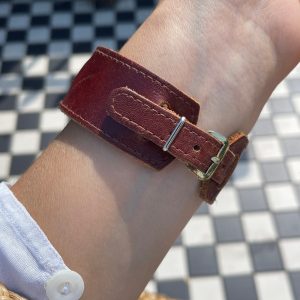 Timeless Elegance Rare 1920s Brass Trench Wristwatch with Non-Original Leather Strap