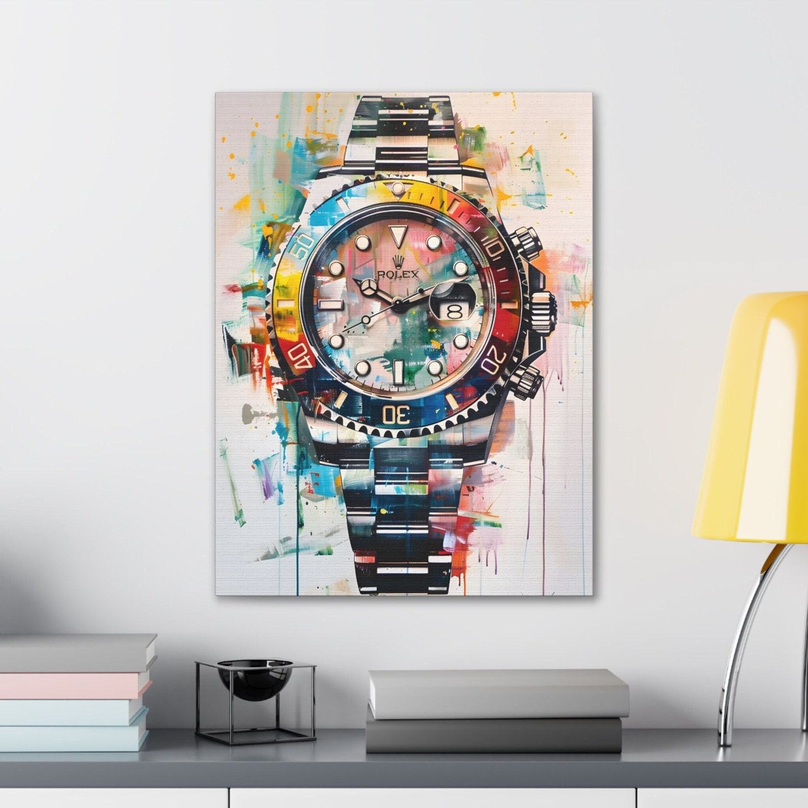 Timeless Elegance Submariner Watch Art Print | Canvas Wall Art for Watch Connoisseurs