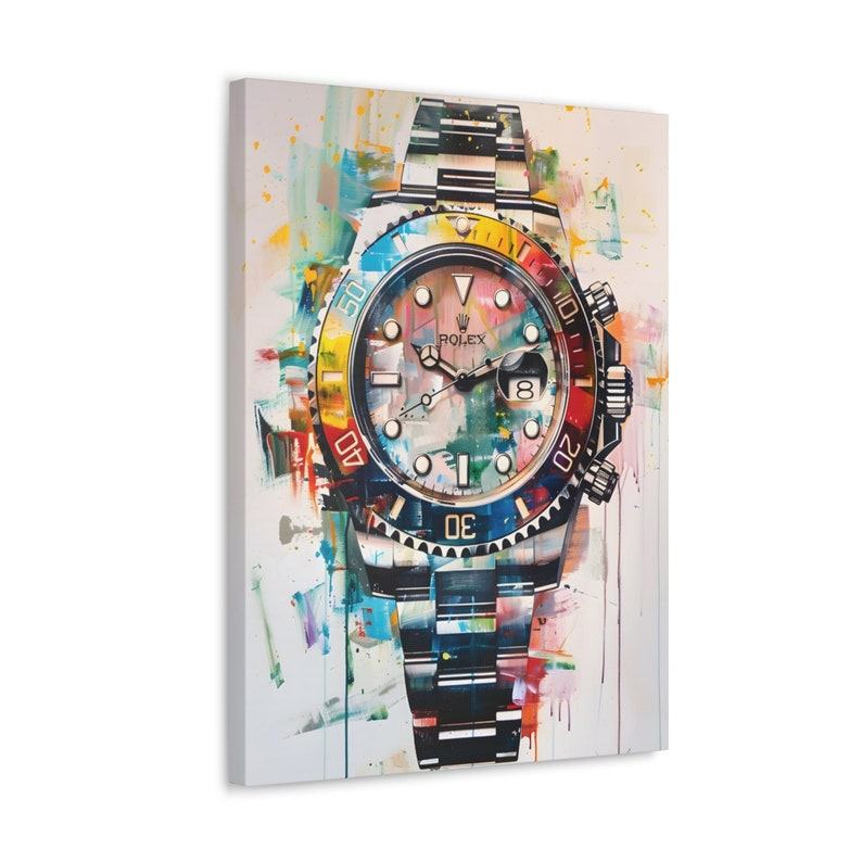Timeless Elegance Submariner Watch Art Print | Canvas Wall Art for Watch Connoisseurs