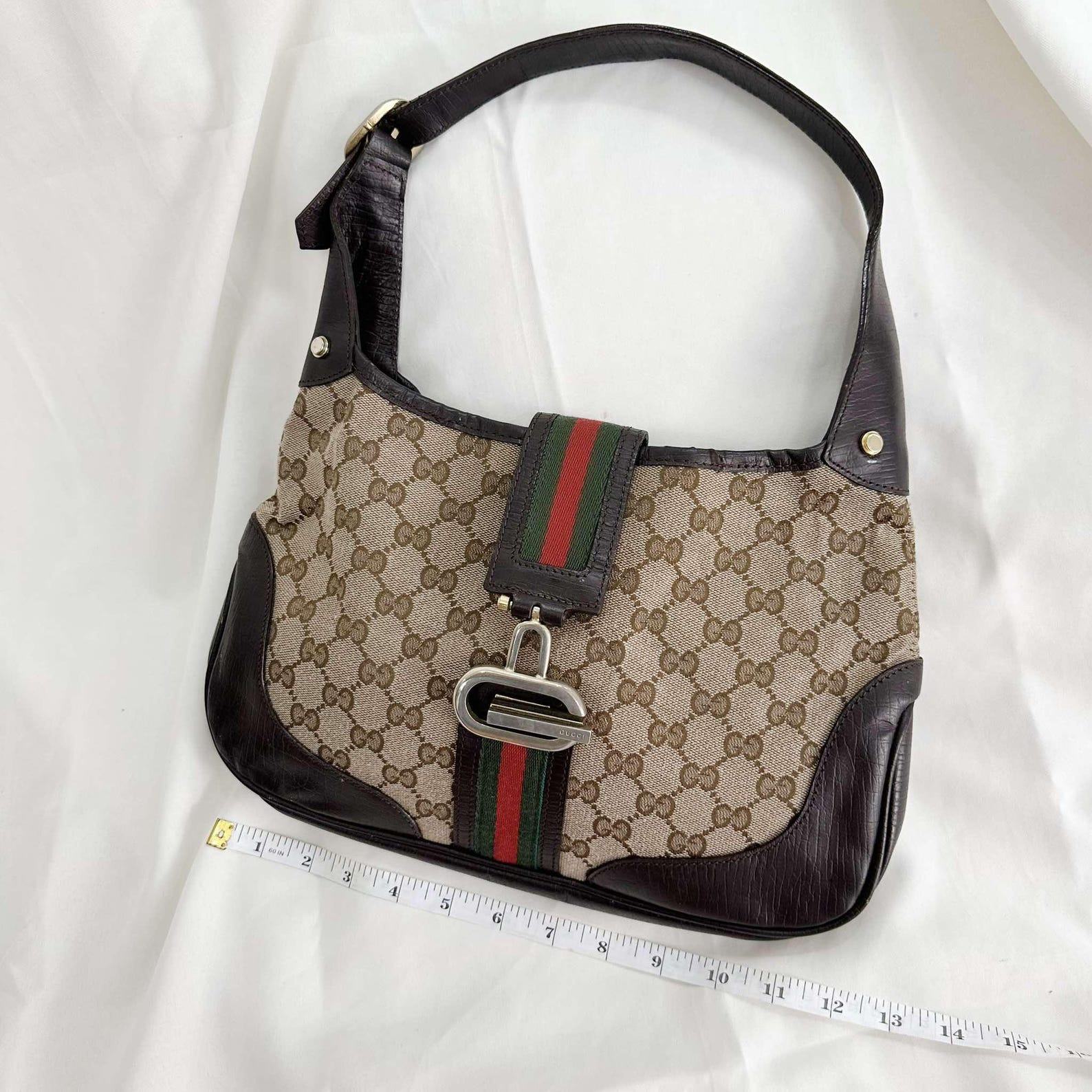 Timeless Elegance Vintage Gucci Monogram Jackie Shoulder Bag