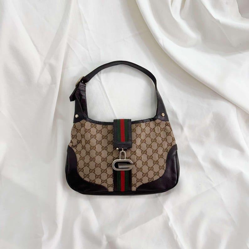 Timeless Elegance Vintage Gucci Monogram Jackie Shoulder Bag