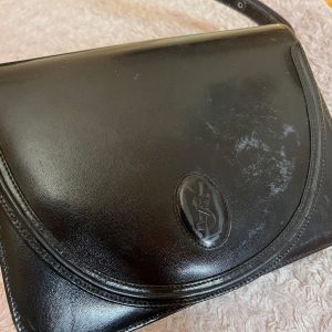 Timeless Elegance Vintage YSL Saint Laurent Black Leather Shoulder Bag (1980s)