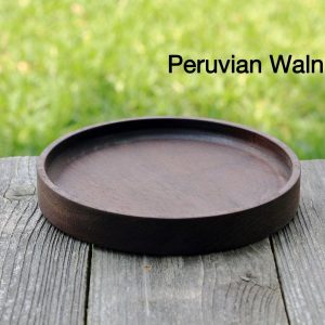 Timeless Hardwood Trays Stackable Elegance in Black Walnut, Peruvian Walnut, and Oak