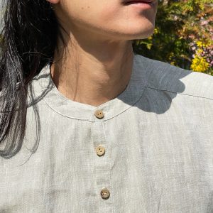 Timeless Linen Henley Elevate Your Style with Natural Elegance