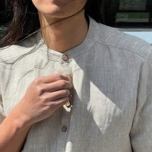 Timeless Linen Henley Elevate Your Style with Natural Elegance