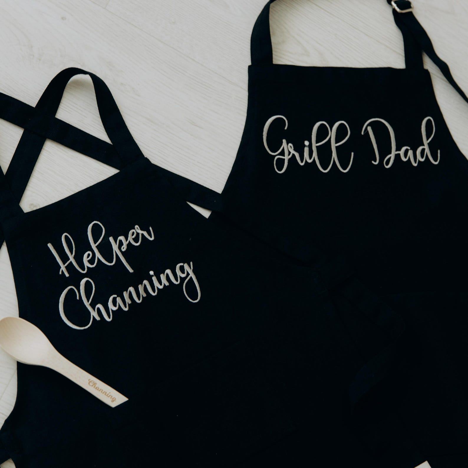 Top Papa & Me Aprons  Custom Matching Aprons for Kids – Personalized Present