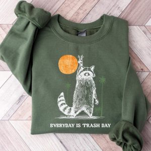 Trashy Raccoon T-Shirt Embrace the Chaos, Everyday is Trash Day