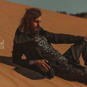 Tribal Tapestry Coat Embroidered Boho Cardigan for Men