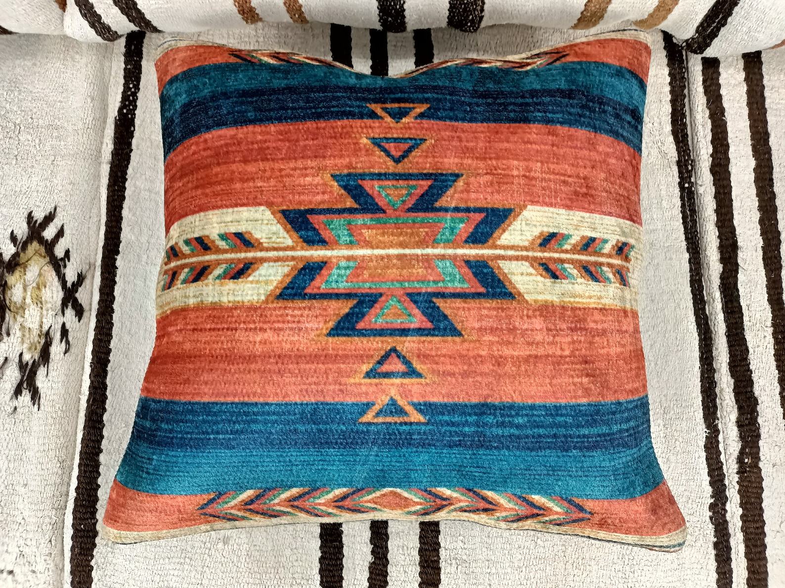 Tribal Tapestry Pillow Eco-Friendly Home Decor for a Bohemian Touch - Image 4