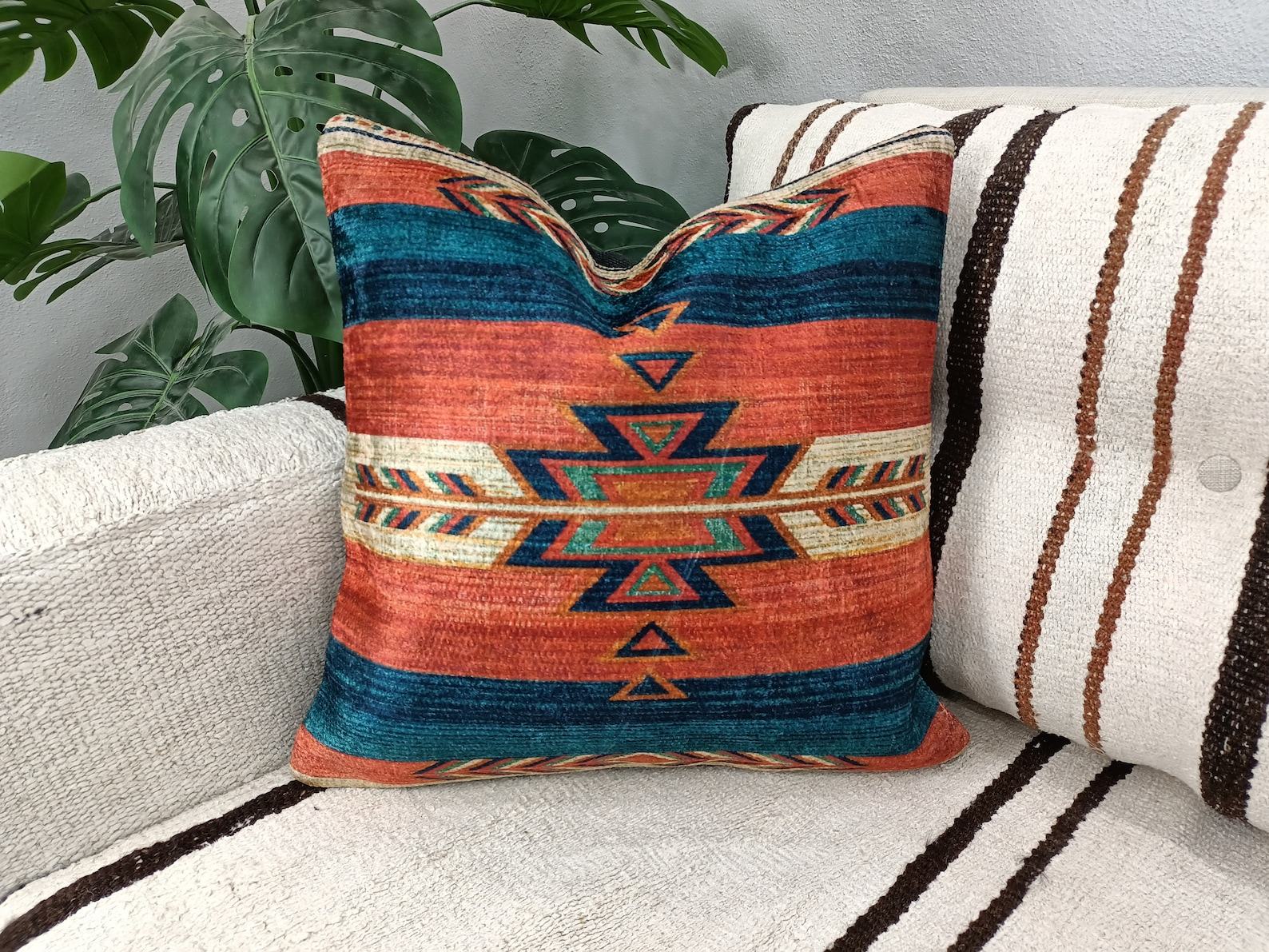 Tribal Tapestry Pillow Eco-Friendly Home Decor for a Bohemian Touch - Image 2