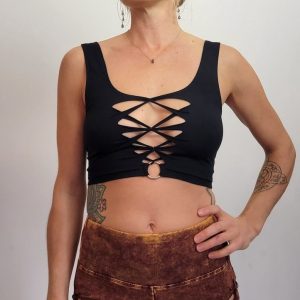 TRIX Braided Crop Tank Top Elevate Your Style with Intricate Detailing