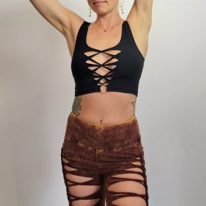 TRIX Braided Crop Tank Top Elevate Your Style with Intricate Detailing