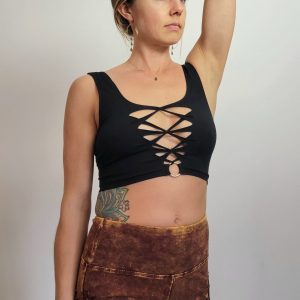 TRIX Braided Crop Tank Top Elevate Your Style with Intricate Detailing