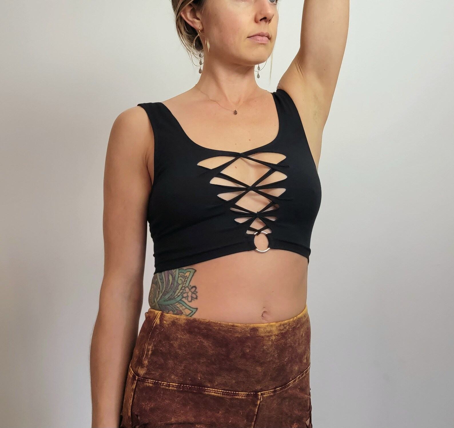 TRIX Braided Crop Tank Top Elevate Your Style with Intricate Detailing - Image 3