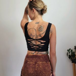 TRIX Braided Crop Tank Top Elevate Your Style with Intricate Detailing