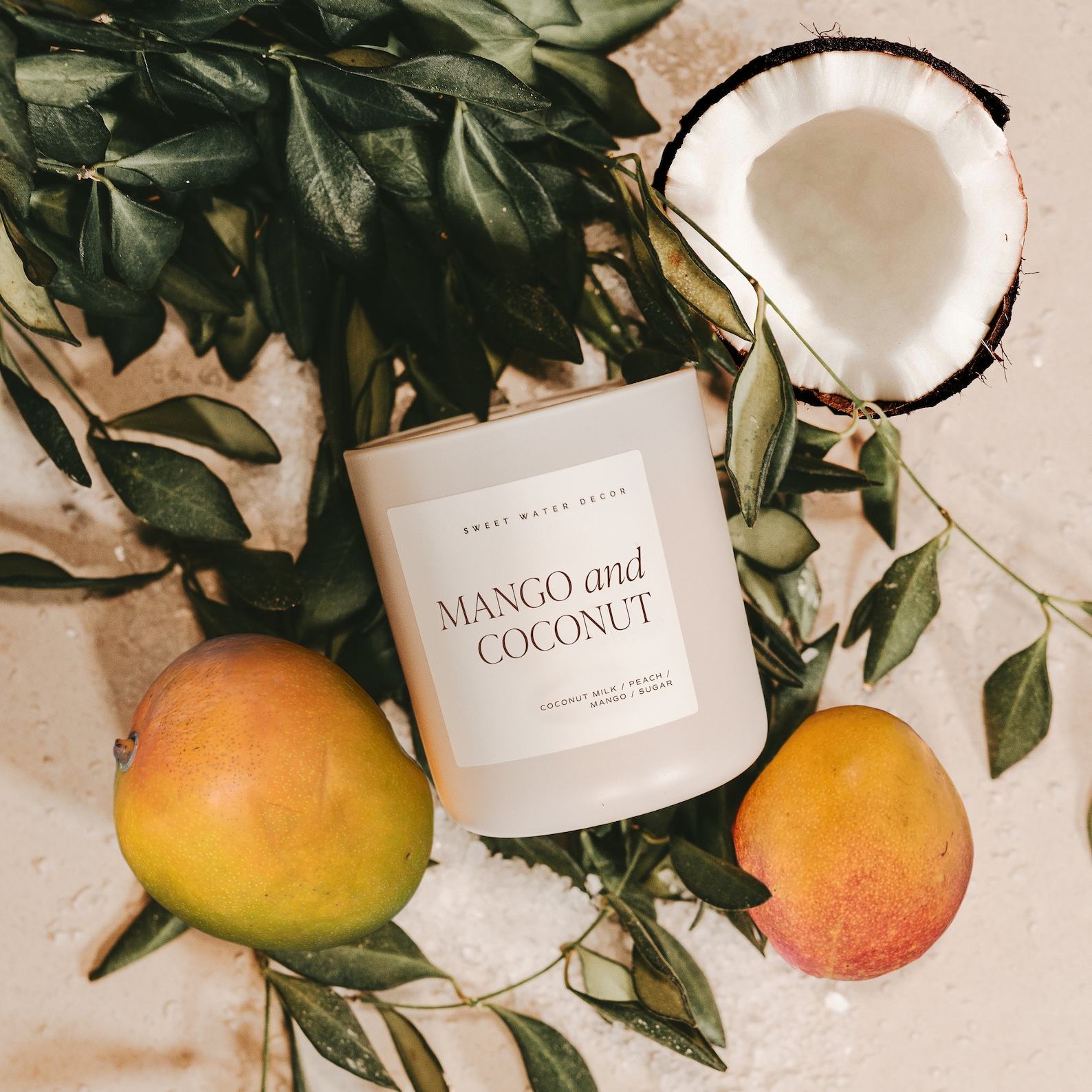 Tropical Escape Mango and Coconut Soy Candle – Summer’s Sweet Embrace