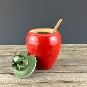 Turquoise Ceramic Honey Jar Sweeten Your Moments with Nature’s Nectar